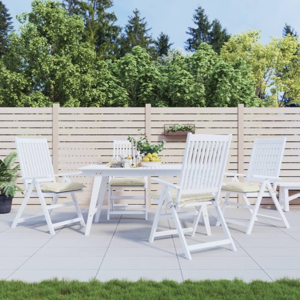 Cojines de silla de jardín 4 uds tela Oxford crema 50x50x7 cm Cojines de silla de jardín 4 uds tela Oxford crema 50x50x7 cm