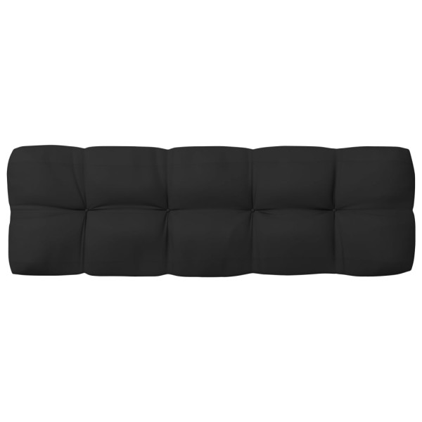 Cojines para sofás de palets 7 unidades negro Cojines para sofás de palets 7 unidades negro