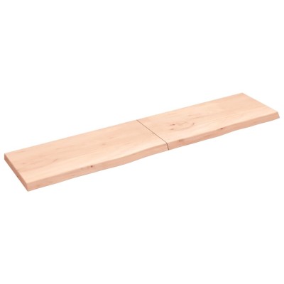 Tablero de mesa madera maciza roble sin tratar 220x50x(2-6) cm Tablero de mesa madera maciza roble sin tratar 220x50x(2-6) cm
