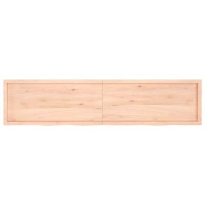 Tablero de mesa madera maciza roble sin tratar 220x50x(2-6) cm Tablero de mesa madera maciza roble sin tratar 220x50x(2-6) cm