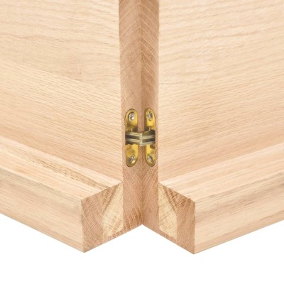 Tablero de mesa madera maciza roble sin tratar 220x50x(2-6) cm Tablero de mesa madera maciza roble sin tratar 220x50x(2-6) cm