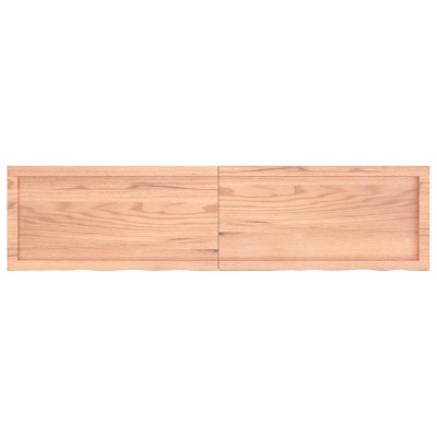 Tablero mesa madera roble tratada marrón claro 160x40x(2-4) cm Tablero mesa madera roble tratada marrón claro 160x40x(2-4) cm