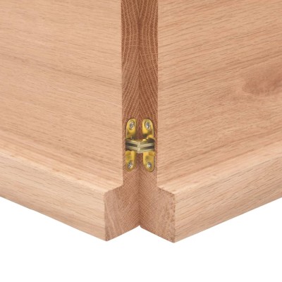 Tablero mesa madera roble tratada marrón claro 160x40x(2-4) cm Tablero mesa madera roble tratada marrón claro 160x40x(2-4) cm