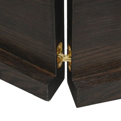 Tablero mesa madera roble tratada marrón oscuro 200x40x(2-4) cm Tablero mesa madera roble tratada marrón oscuro 200x40x(2-4) cm