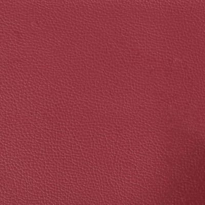 Sillón con taburete cuero sintético rojo tinto 60 cm