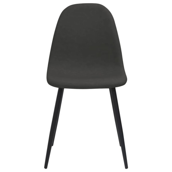 Sillas de comedor 4 uds cuero sintético negro 45x53,5x83 cm Sillas de comedor 4 uds cuero sintético negro 45x53,5x83 cm