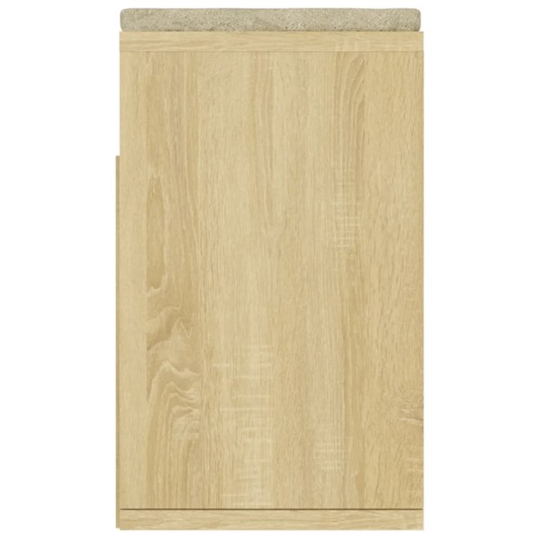 Banco zapatero con cojín madera ingeniería sonoma 104x30x49 cm Banco zapatero con cojín madera ingeniería sonoma 104x30x49 cm