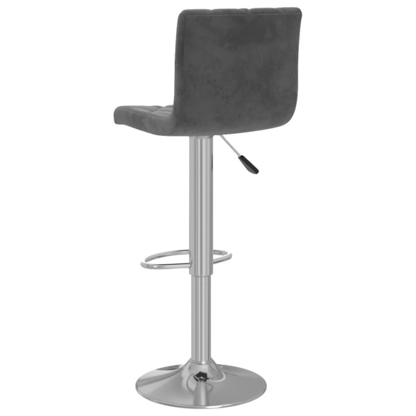 Taburetes de cocina 2 unidades terciopelo gris oscuro Taburetes de cocina 2 unidades terciopelo gris oscuro