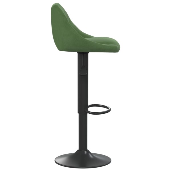 Taburetes de cocina 2 unidades terciopelo verde oscuro Taburetes de cocina 2 unidades terciopelo verde oscuro