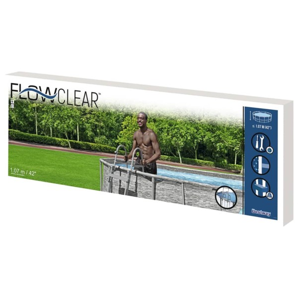 Bestway Escalera de piscina de 4 peldaños Flowclear 107 cm Bestway Escalera de piscina de 4 peldaños Flowclear 107 cm