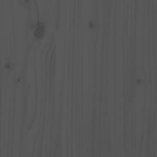 Cama para personas mayores con cabecero madera maciza gris Cama para personas mayores con cabecero madera maciza gris