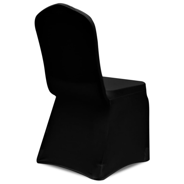 Funda de silla elástica 24 unidades negro Funda de silla elástica 24 unidades negro