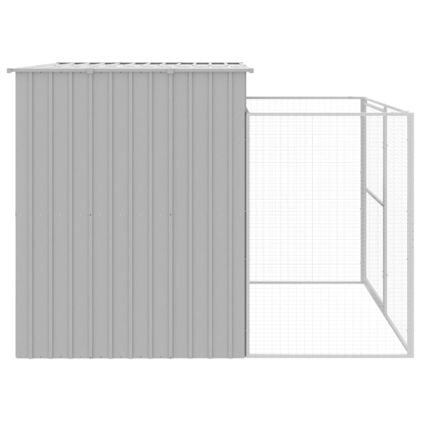 Caseta perros corral acero galvanizado gris claro 214x253x181cm Caseta perros corral acero galvanizado gris claro 214x253x181cm