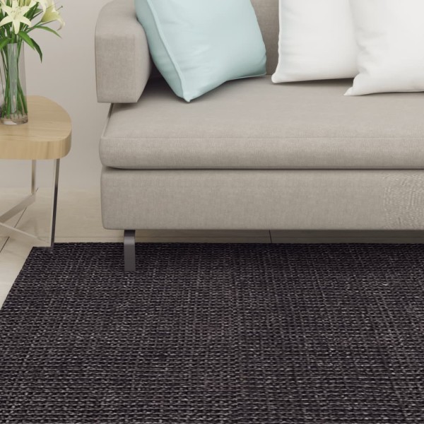 Alfombra de sisal para rascador negro 80x350 cm Alfombra de sisal para rascador negro 80x350 cm