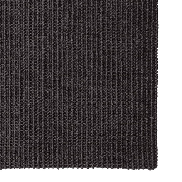 Alfombra de sisal para rascador negro 80x350 cm Alfombra de sisal para rascador negro 80x350 cm