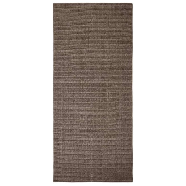 Alfombra de sisal para rascador marrón 66x150 cm