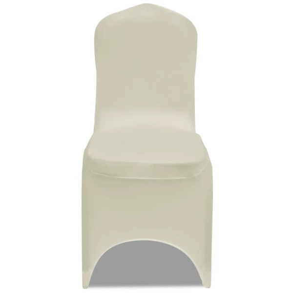 Funda de silla elástica 12 unidades crema