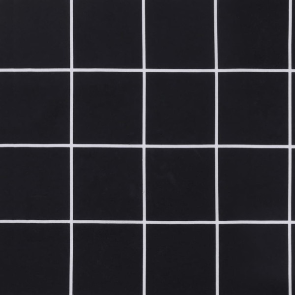 Cojines para banco jardín 2 uds tela a cuadros negro 100x50x7cm Cojines para banco jardín 2 uds tela a cuadros negro 100x50x7cm