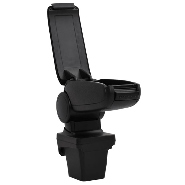 Reposabrazos para coche ABS negro 13x33x(31-48) cm Reposabrazos para coche ABS negro 13x33x(31-48) cm