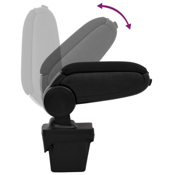 Reposabrazos para coche ABS negro 13x33x(31-48) cm Reposabrazos para coche ABS negro 13x33x(31-48) cm