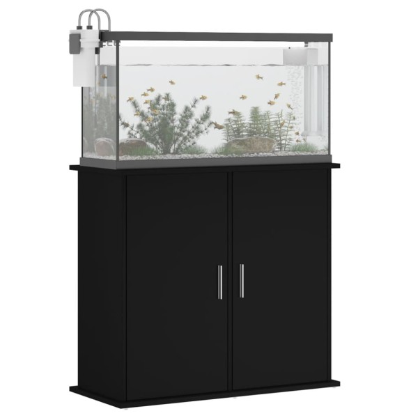 Soporte para acuario madera de ingeniería negro 81x36x73 cm Soporte para acuario madera de ingeniería negro 81x36x73 cm
