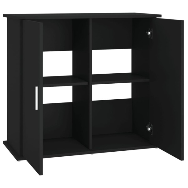 Soporte para acuario madera de ingeniería negro 81x36x73 cm Soporte para acuario madera de ingeniería negro 81x36x73 cm
