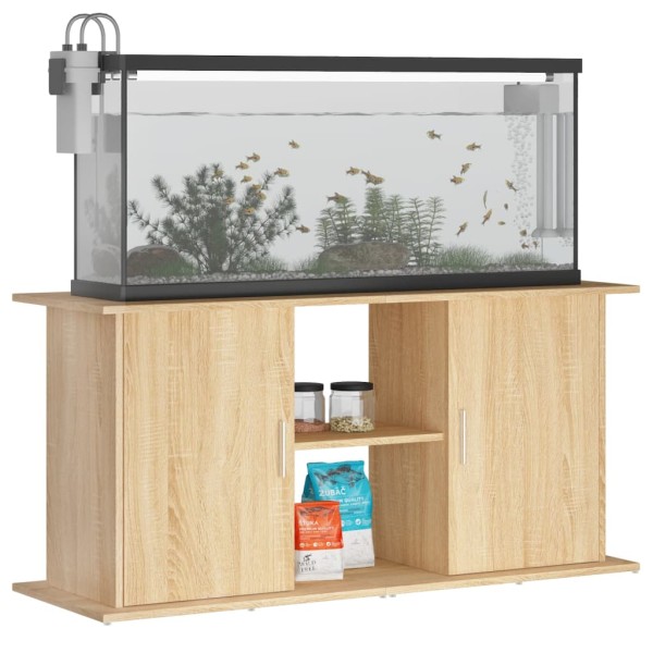 Soporte de acuario madera ingeniería roble Sonoma 121x41x58 cm Soporte de acuario madera ingeniería roble Sonoma 121x41x58 cm