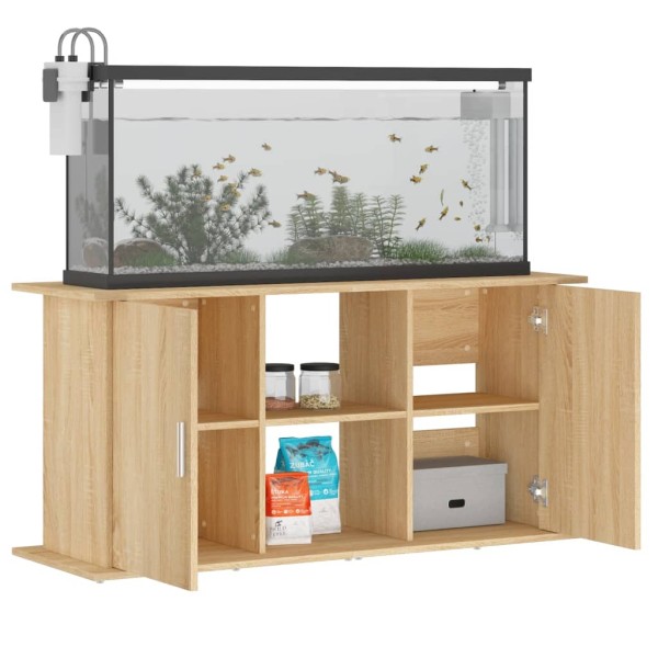 Soporte de acuario madera ingeniería roble Sonoma 121x41x58 cm Soporte de acuario madera ingeniería roble Sonoma 121x41x58 cm