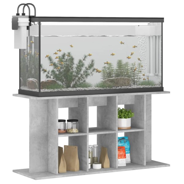 Soporte de acuario madera ingeniería gris hormigón 120x40x60 cm Soporte de acuario madera ingeniería gris hormigón 120x40x60 cm