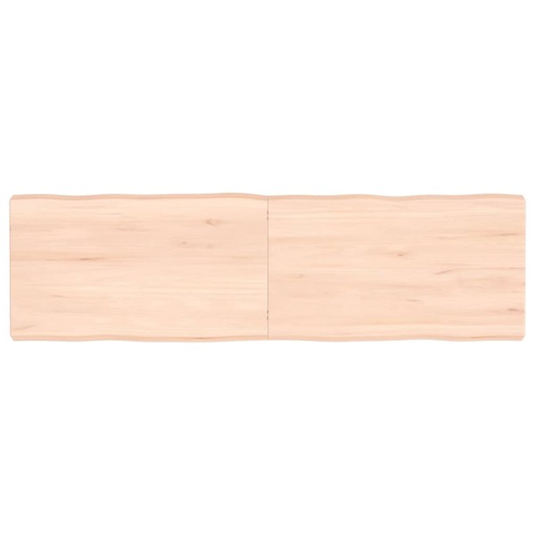Tablero de mesa madera maciza borde natural 140x40x(2-6) cm Tablero de mesa madera maciza borde natural 140x40x(2-6) cm