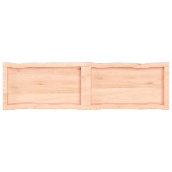 Tablero de mesa madera maciza borde natural 140x40x(2-6) cm Tablero de mesa madera maciza borde natural 140x40x(2-6) cm