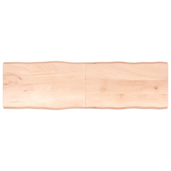 Tablero de mesa madera maciza borde natural 200x60x(2-6) cm Tablero de mesa madera maciza borde natural 200x60x(2-6) cm