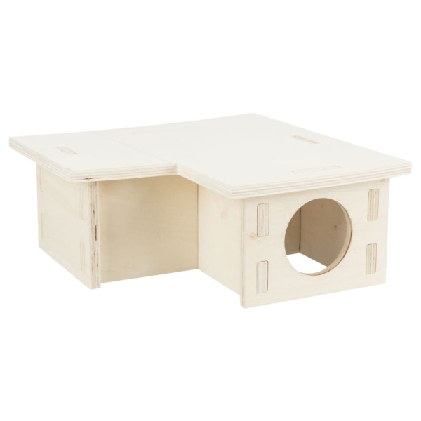 TRIXIE Casa para roedores con 3 estancias madera 30x12x30 cm TRIXIE Casa para roedores con 3 estancias madera 30x12x30 cm