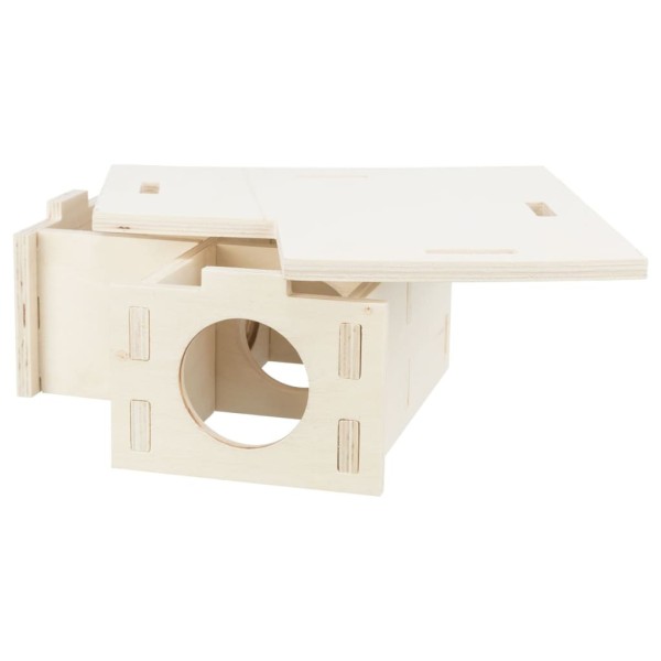 TRIXIE Casa para roedores con 3 estancias madera 30x12x30 cm TRIXIE Casa para roedores con 3 estancias madera 30x12x30 cm