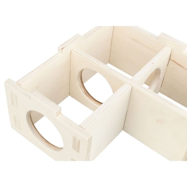 TRIXIE Casa para roedores con 3 estancias madera 30x12x30 cm TRIXIE Casa para roedores con 3 estancias madera 30x12x30 cm