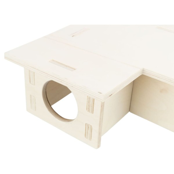 TRIXIE Casa para roedores con 3 estancias madera 30x12x30 cm TRIXIE Casa para roedores con 3 estancias madera 30x12x30 cm
