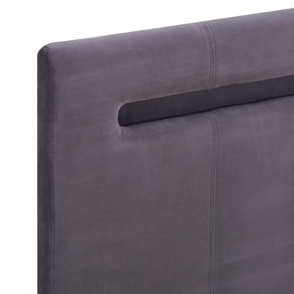 Estructura de cama con LED tela gris 180x200 cm Estructura de cama con LED tela gris 180x200 cm