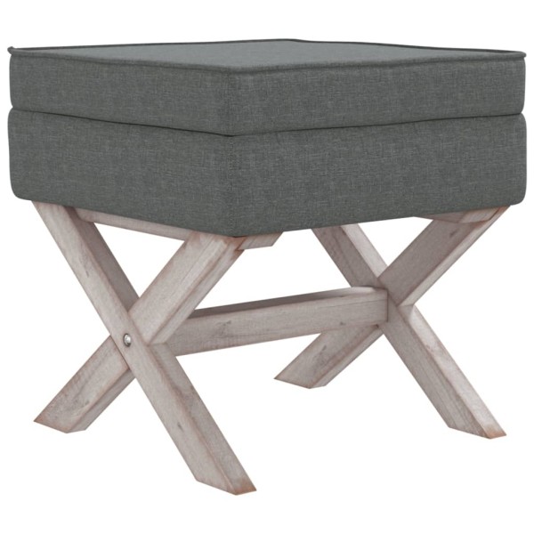 Taburete con almacenaje tela gris oscuro 45x45x49 cm Taburete con almacenaje tela gris oscuro 45x45x49 cm