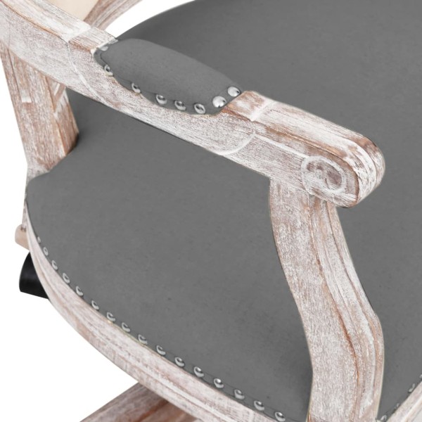 Silla de oficina giratoria tela gris oscuro Silla de oficina giratoria tela gris oscuro