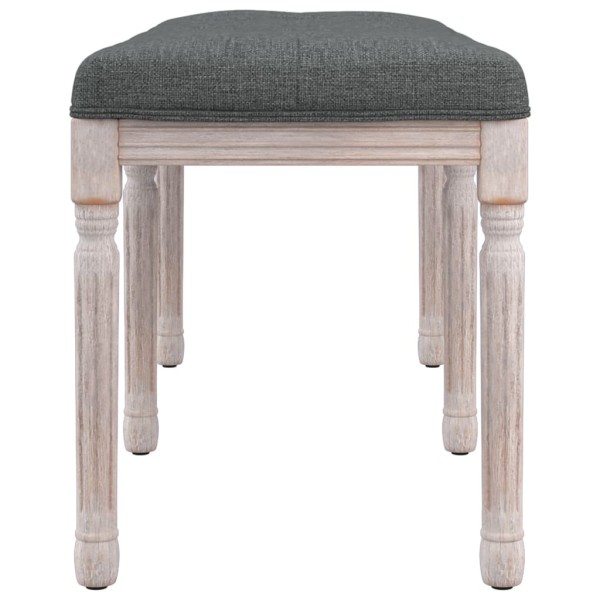 Banco de tela gris oscuro 110x40x49 cm Banco de tela gris oscuro 110x40x49 cm