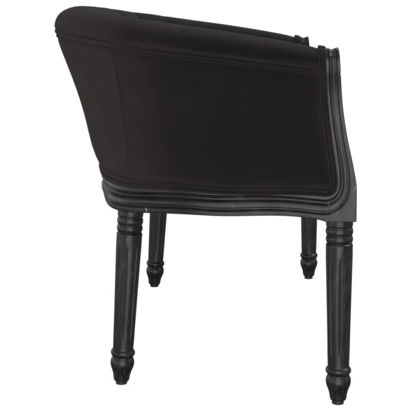Banco de terciopelo negro 98x56x69 cm Banco de terciopelo negro 98x56x69 cm