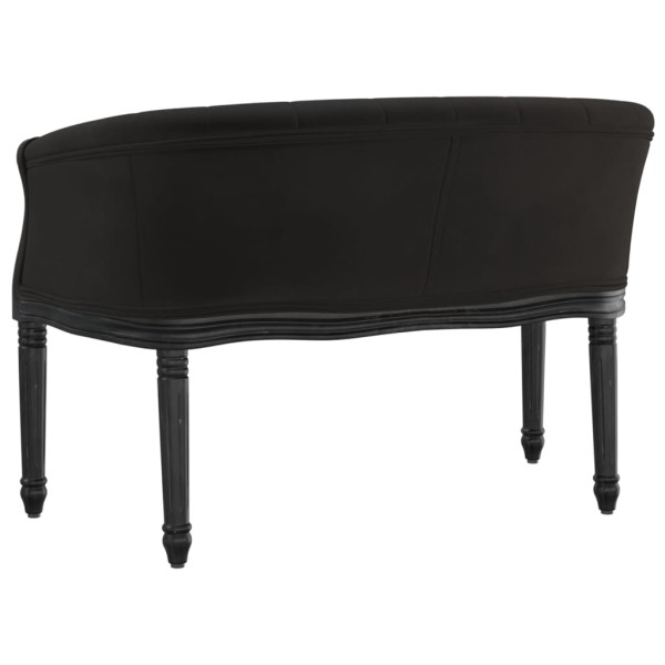 Banco de terciopelo negro 98x56x69 cm Banco de terciopelo negro 98x56x69 cm