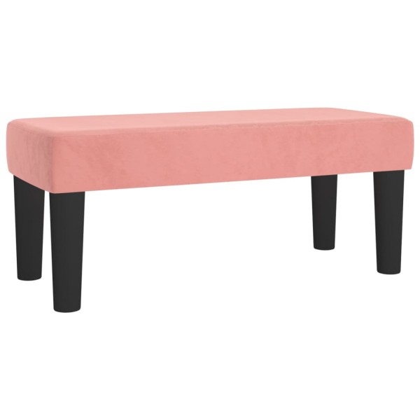 Banco de terciopelo rosa 70x30x30 cm Banco de terciopelo rosa 70x30x30 cm