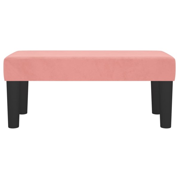 Banco de terciopelo rosa 70x30x30 cm Banco de terciopelo rosa 70x30x30 cm