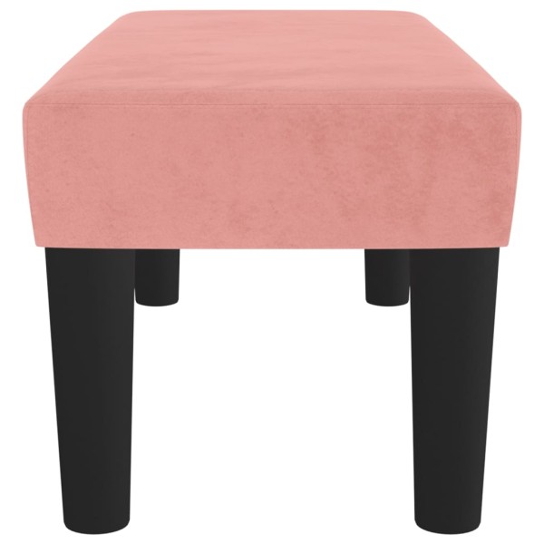 Banco de terciopelo rosa 70x30x30 cm Banco de terciopelo rosa 70x30x30 cm