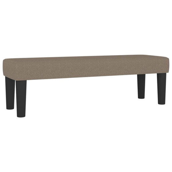 Banco de tela gris taupe 100x30x30 cm Banco de tela gris taupe 100x30x30 cm