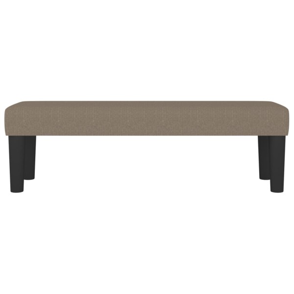 Banco de tela gris taupe 100x30x30 cm Banco de tela gris taupe 100x30x30 cm