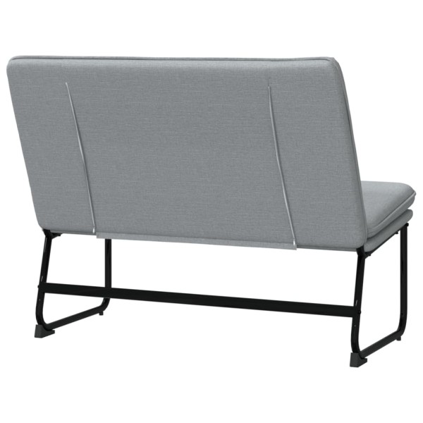 Banco de tela gris claro 100x75x76 cm Banco de tela gris claro 100x75x76 cm
