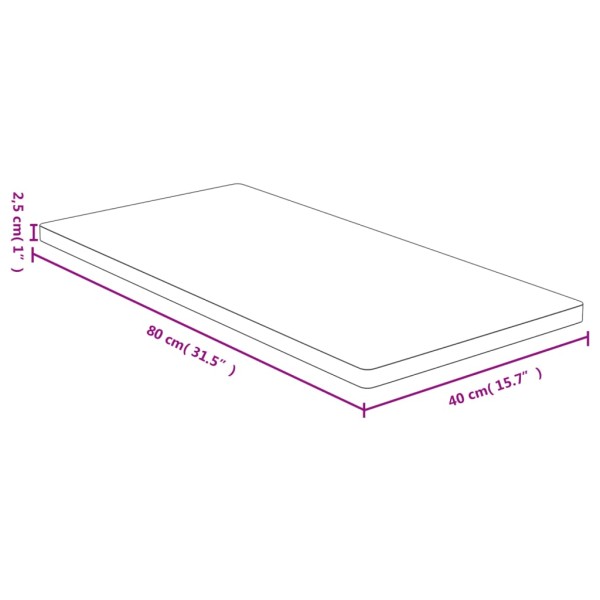 Tablero de mesa de bambú 40x80x2,5 cm Tablero de mesa de bambú 40x80x2,5 cm