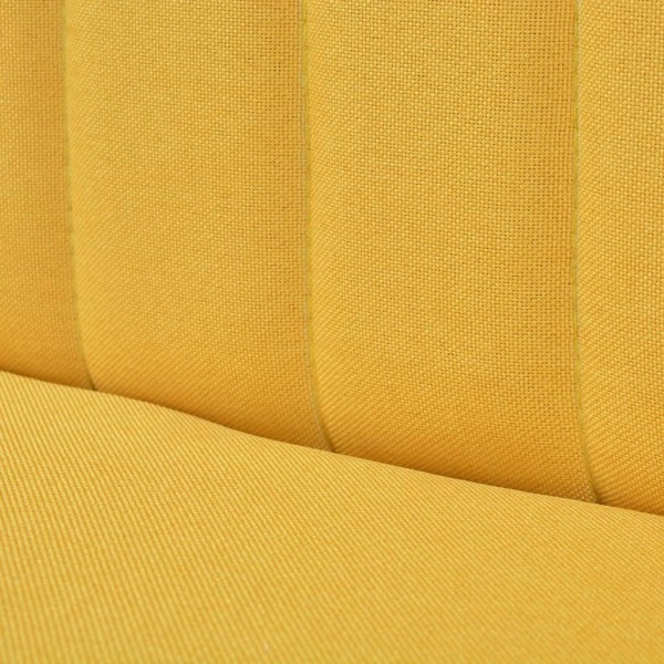 Sofá de tela amarillo 117x55,5x77 cm Sofá de tela amarillo 117x55,5x77 cm